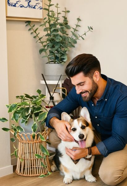 Lindo filhotes de Corgi